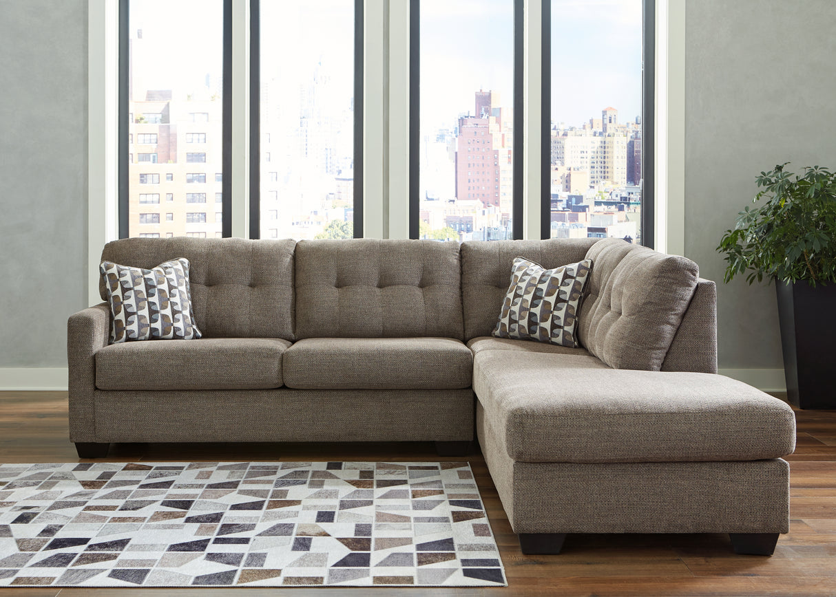 Furniture City Biloxi - Ashley Furniture - Mahoney Sectional - LAF 2-Piece Sectional with Chaise / Chocolate - 31005S2