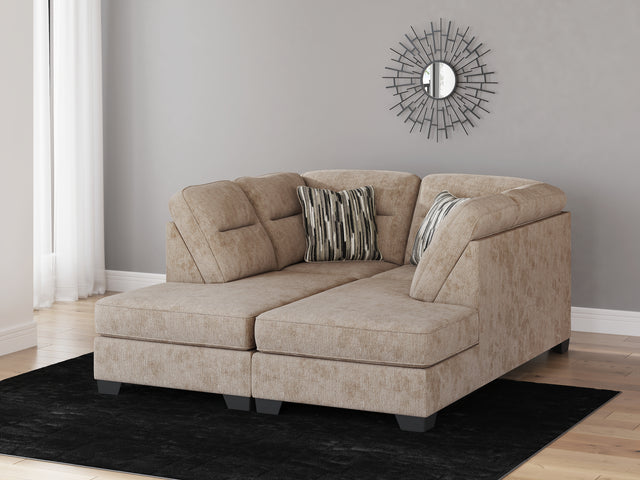 Furniture City Biloxi - Ashley Furniture - Olten Sectional - LAF 2-Piece Sectional with Chaise / Mocha - 31304S2