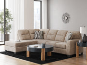 Furniture City Biloxi - Ashley Furniture - Olten Sectional - RAF 2-Piece Sectional with Chaise / Mocha - 31304S1