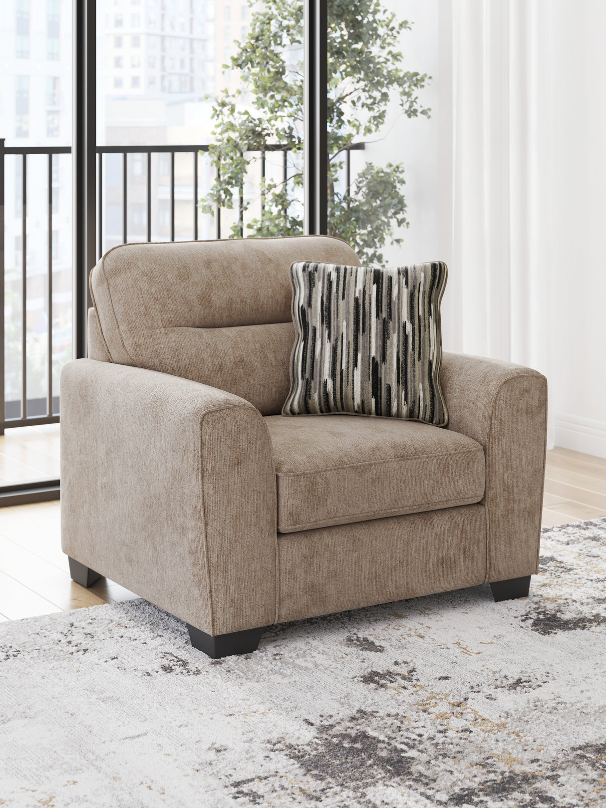 Furniture City Biloxi - Ashley Furniture - Olten Living Room - Chair and a Half / Mocha - 3130423