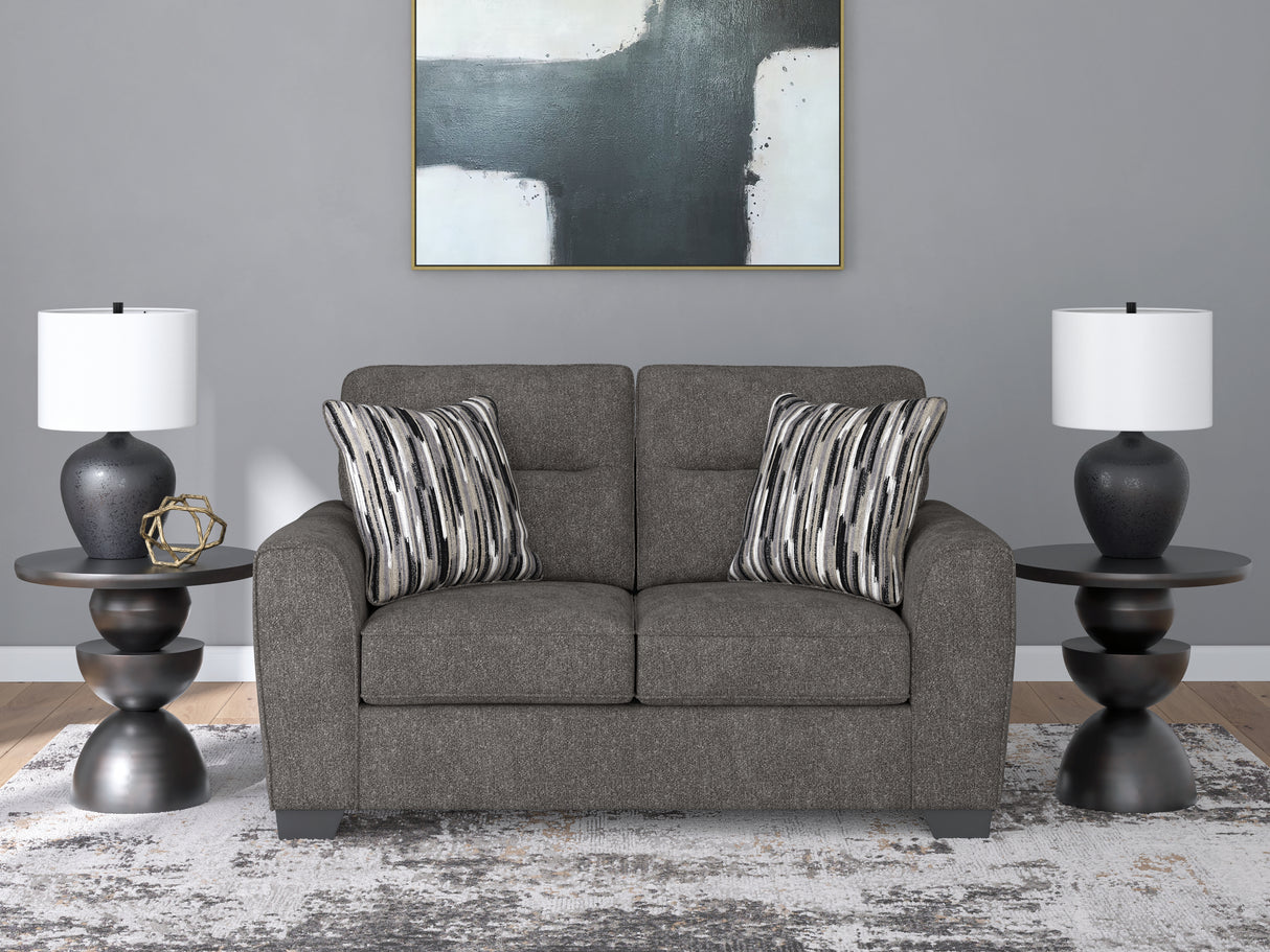 Furniture City Biloxi - Ashley Furniture - Olten Living Room - Loveseat / Graphite - 3130535