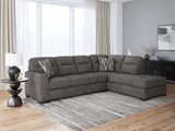 Furniture City Biloxi - Ashley Furniture - Olten Sectional - LAF 2-Piece Sectional with Chaise / Graphite - 31305S2