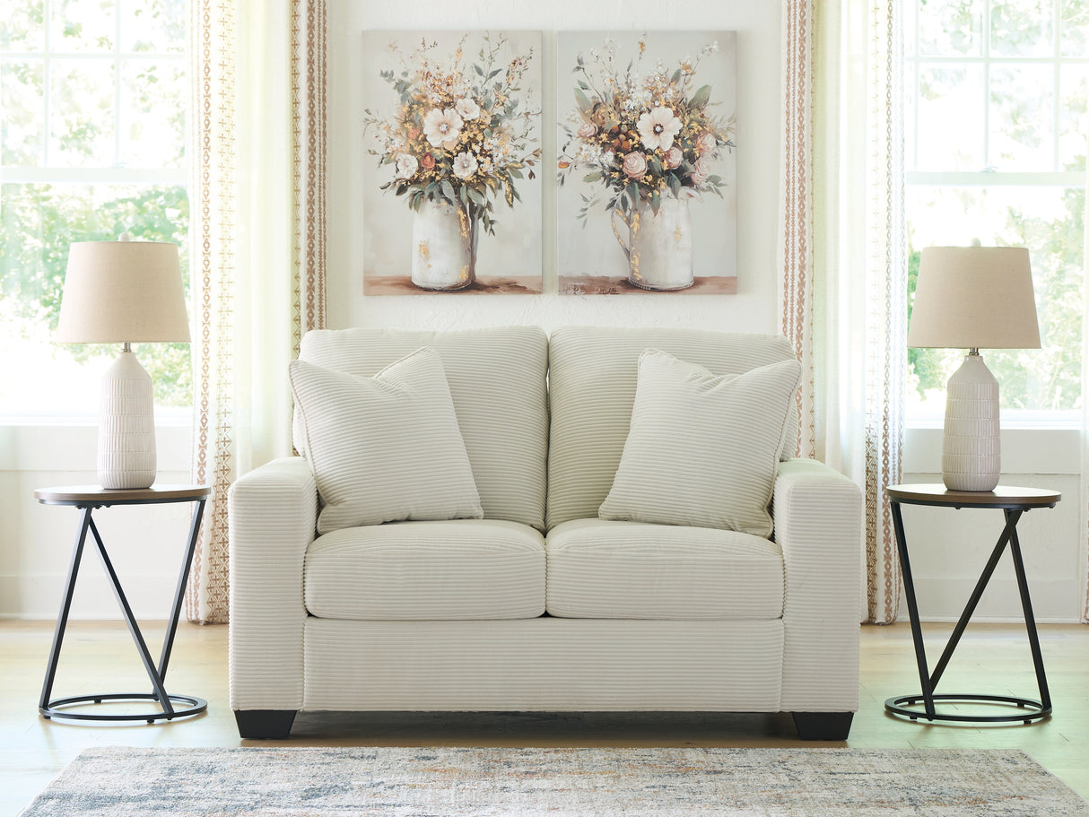 Furniture City Biloxi - Ashley Furniture - Greenbriar Living Room - Loveseat / Ivory - PC3200635