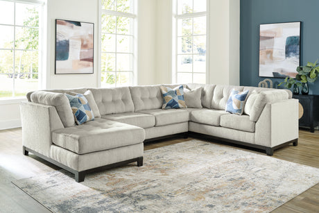 Furniture City Biloxi - Ashley Furniture - Maxon Place Sectional - RAF 3-Piece Sectional with Chaise / Navy - 33003S1