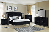 Diamond Palace Black 5PC Bedroom Set - Queen, King 2