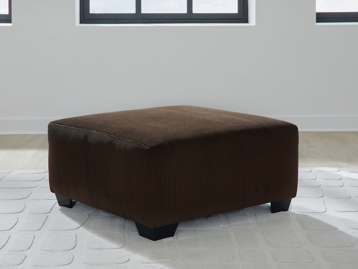 Furniture City Biloxi - Ashley Furniture - Kimlee Living Room - Oversized Accent Ottoman / Chocolate - PC3560308