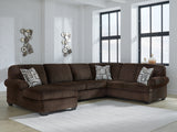 Furniture City Biloxi - Ashley Furniture - Kimlee Sectional - RAF 2-Piece Super Chaise / Chocolate - PC35603S4