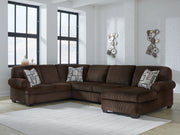 Furniture City Biloxi - Ashley Furniture - Kimlee Sectional - LAF 3-Piece Sectional with Chaise / Chocolate - PC35603S2