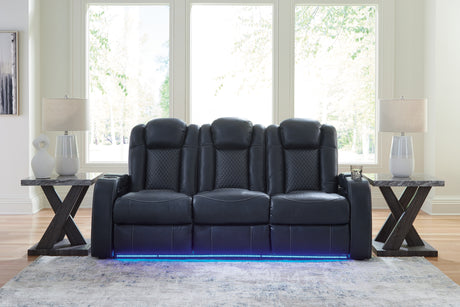 Furniture City Biloxi - Ashley Furniture - Fyne-Dyme Living Room - PWR Recliner/ADJ Headrest / Sapphire - 3660313