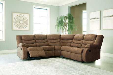 Furniture City Biloxi - Ashley Furniture - Partymate Sectional - 2-Piece Reclining Sectional / Brindle - 36902S2