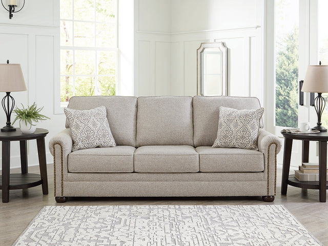 Furniture City Biloxi - Ashley Furniture - Gaelon Living Room - Queen Sofa Sleeper / Dune - 3730739