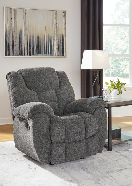 Furniture City Biloxi - Ashley Furniture - Foreside Living Room - Reclining Sofa / Charcoal - 3810488