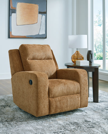Furniture City Biloxi - Ashley Furniture - Kanlow Living Room - Rocker Recliner / Honey - 3860525
