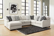 Furniture City Biloxi - Ashley Furniture - Huntsworth Sectional - RAF 5-Piece Sectional with Chaise / Dove Gray - 39702S5