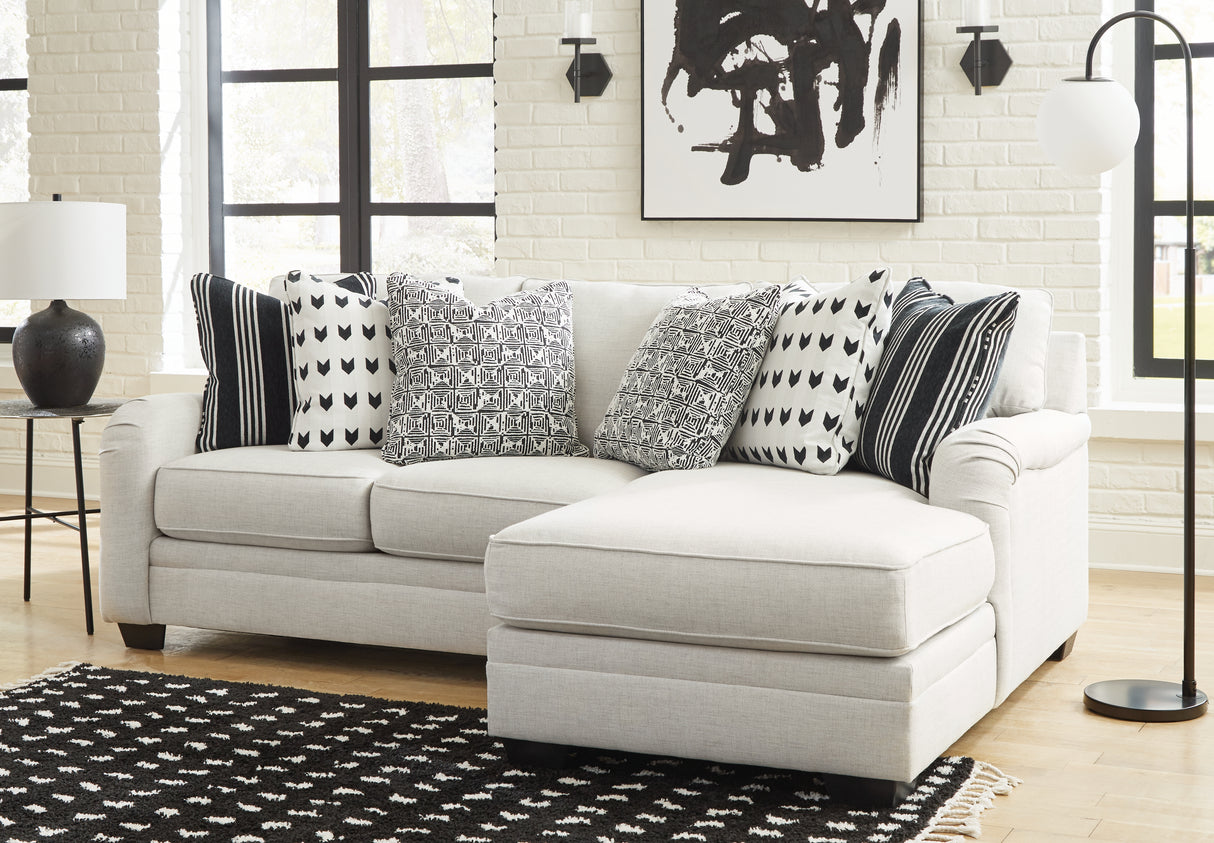 Furniture City Biloxi - Ashley Furniture - Huntsworth Sectional - RAF 2-Piece Sectional with Chaise / Dove Gray - 39702S2