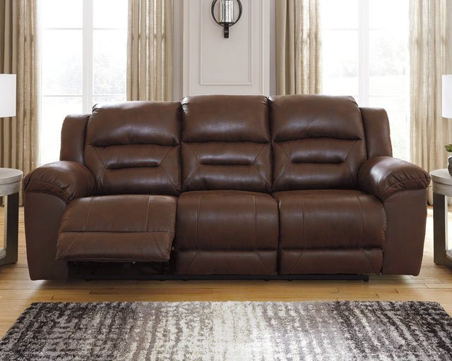 Furniture City Biloxi - Ashley Furniture - Stoneland Living Room - Reclining Power Sofa / Fossil - 3990587
