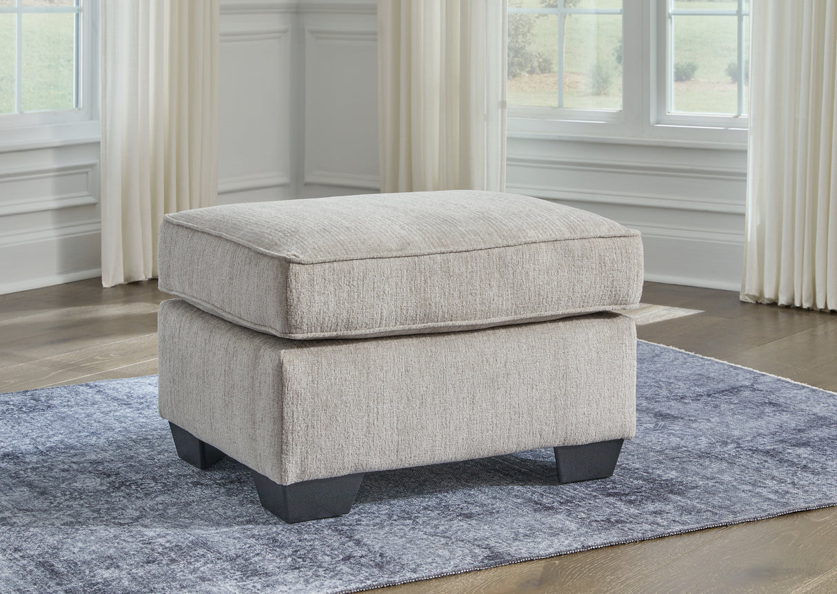 Furniture City Biloxi - Ashley Furniture - Cashton Living Room - Ottoman / Ice - 4060614