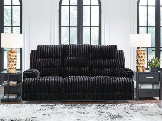 Furniture City Biloxi - Ashley Furniture - Rhine Falls Living Room - Zero Wall Power Recliner / Onyx - PC4280506