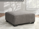 Furniture City Biloxi - Ashley Furniture - Newellen Living Room - Oversized Accent Ottoman / Greystone - 4840508