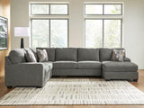 Furniture City Biloxi - Ashley Furniture - Revenna Sectional - LAF 3-Piece Sleeper Sectional with Chaise / Greystone - PC48405S6