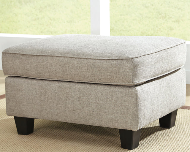 Furniture City Biloxi - Ashley Furniture - Abney Living Room - Ottoman / Driftwood - 4970114