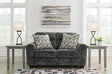 Furniture City Biloxi - Ashley Furniture - Lonoke Living Room - Ottoman / Gunmetal - 5050414