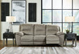 Furniture City Biloxi - Ashley Furniture - Next-Gen Gaucho Living Room - DBL REC PWR Loveseat w/Console / Putty - 5420396