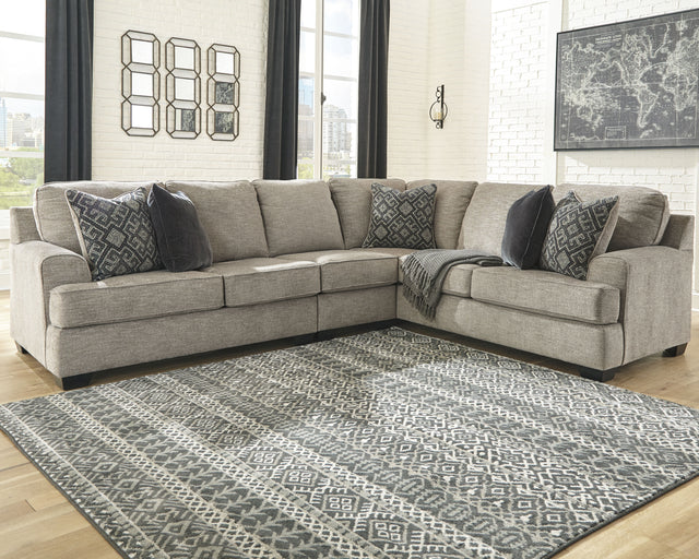 Furniture City Biloxi - Ashley Furniture - Bovarian Sectional - LAF 4-Piece Sectional / Stone - 56103S6