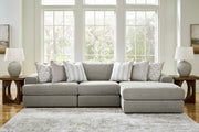 Furniture City Biloxi - Ashley Furniture - Avaliyah Sectional - RAF 3-Piece Sectional with Chaise / Ash - 58103S4