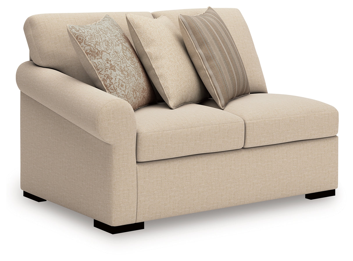 Furniture City Biloxi - Ashley Furniture - LadyMae Sectional - RAF 3-Piece Sectional / Twill - 59404S1