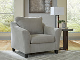 Furniture City Biloxi - Ashley Furniture - Willarae Living Room - Chair and a Half / Taupe - 5980323