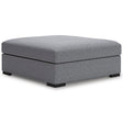 Furniture City Biloxi - Ashley Furniture - Bealton Living Room - Oversized Accent Ottoman / Salt and Pepper - 6130508