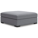 Furniture City Biloxi - Ashley Furniture - Bealton Living Room - Oversized Accent Ottoman / Salt and Pepper - 6130508