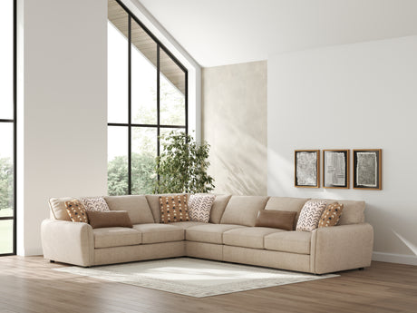 Furniture City Biloxi - Ashley Furniture - Seyler Sectional - LAF 4-Piece Sectional / Sand - 61405S2