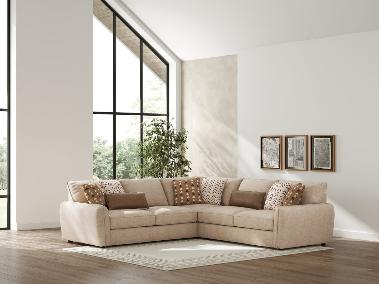 Furniture City Biloxi - Ashley Furniture - Seyler Sectional - LAF 3-Piece Sectional / Sand - 61405S1