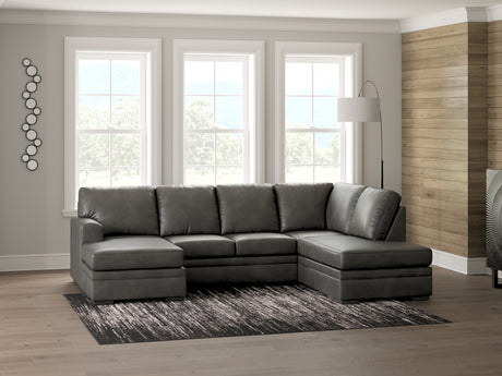 Furniture City Biloxi - Ashley Furniture - Lofton-Pike Sectional - LAF 2-Piece Sectional with Chaise / Shadow - PC61610S1
