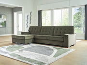 Furniture City Biloxi - Ashley Furniture - Caspian-Town Sectional - RAF 2-Piece Sectional with Chaise / Olive - PC61702S1