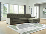 Furniture City Biloxi - Ashley Furniture - Caspian-Town Sectional - RAF 2-Piece Sectional with Chaise / Olive - PC61702S1