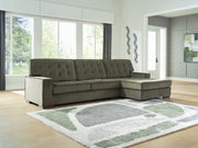 Furniture City Biloxi - Ashley Furniture - Caspian-Town Sectional - RAF 2-Piece Sectional with Chaise / Olive - PC61702S1
