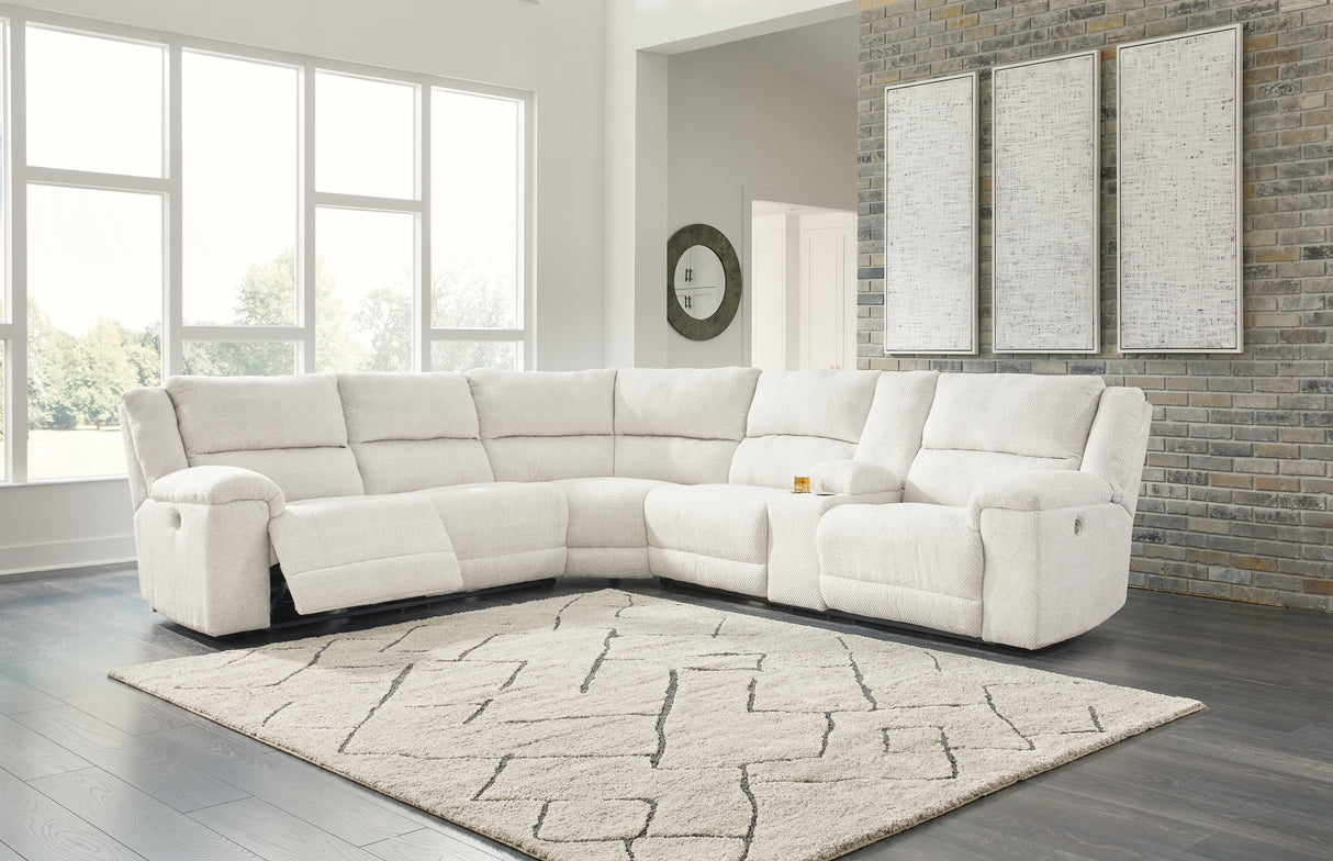 Furniture City Biloxi - Ashley Furniture - Keensburg Sectional - 3-Piece Power Reclining Sectional / Linen - 61807S2