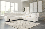 Furniture City Biloxi - Ashley Furniture - Keensburg Sectional - 3-Piece Power Reclining Sectional / Linen - 61807S2