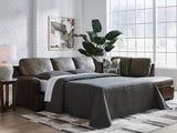 Furniture City Biloxi - Ashley Furniture - Castille Way Sectional - 2-Piece Sleeper Sectional with Chaise / Fossil - PC62703S5