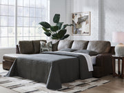 Furniture City Biloxi - Ashley Furniture - Castille Way Sectional - RAF 2-Piece Sleeper Sectional with Chaise / Fossil - PC62703S4