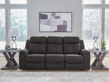 Furniture City Biloxi - Ashley Furniture - Brysonview Living Room - Reclining Sofa / Charcoal - 6360588