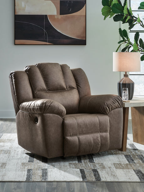 Furniture City Biloxi - Ashley Furniture - Lowilla Living Room - Rocker Recliner / Driftwood - PC6450625