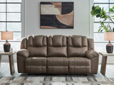 Furniture City Biloxi - Ashley Furniture - Lowilla Living Room - Reclining Sofa / Driftwood - PC6450688