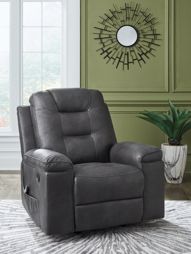 Furniture City Biloxi - Ashley Furniture - Stockworth Living Room - Rocker Recliner / Granite - PC6560525