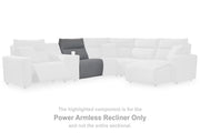 Furniture City Biloxi - Ashley Furniture - ModMax II Sectional - PWR Armless REC w/ADJ Headrest / Salt and Pepper - 6590631