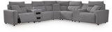 Furniture City Biloxi - Ashley Furniture - Modmax II 7-Piece Power Reclining Sectional with Audio Consoles - 7-Piece Power Reclining Sectional with Audio Consoles - 65906S48