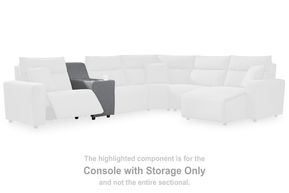 Furniture City Biloxi - Ashley Furniture - ModMax II Sectional - Console / Salt and Pepper - 6590657